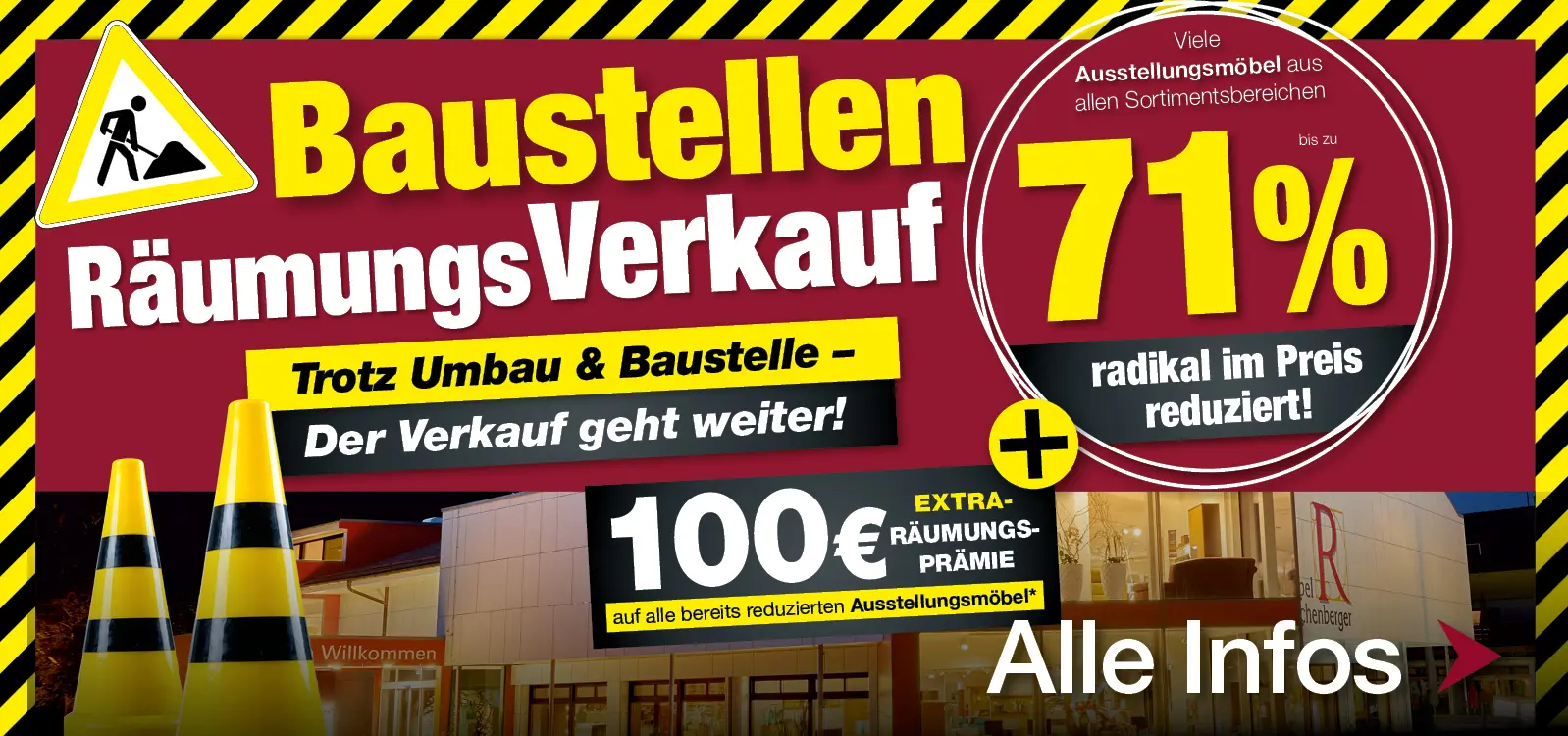 Baustellen Räumungsverkauf